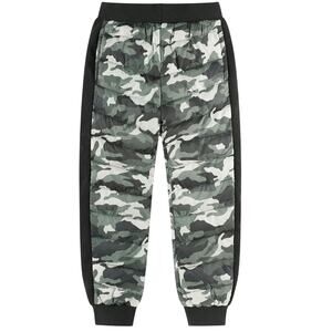 QLZ Snowpants Boys Size 10 Gray Camo Pockets Winter Layer New